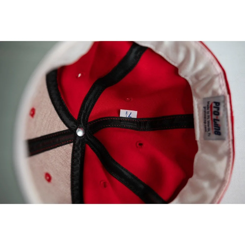 Pro-Line Rebels Baseball Hat Mens 7 1/2 Red Excellent Fitted 